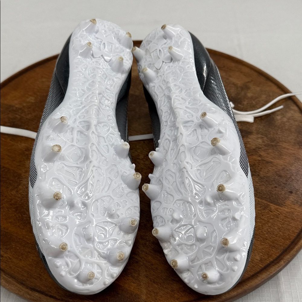 Under Armour Shoes Mensn 8.5 Blur Select Black White Football Cleats - Picture 8 of 10
